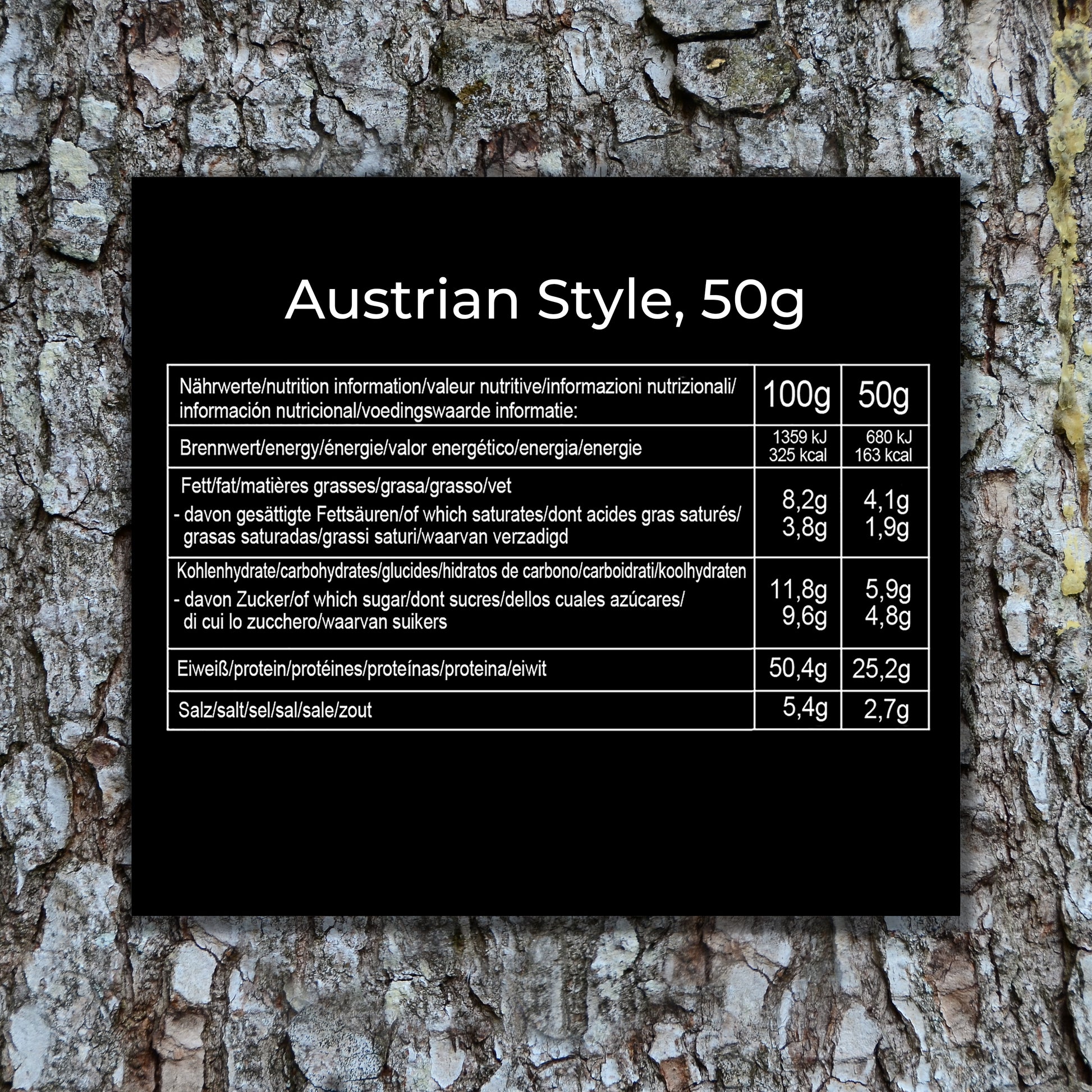 Austrian Style 50g Nährwerte